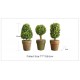Mini Artificial Plant Decor Decorative Potted Plant X3 For Home Garden Yard