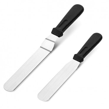 Kootek 11 Inch Rotating Cake Turntable with 2 Icing Spatula and Icing Smoother, Revolving Cake Stand White Banking Cake Decorating Supplies