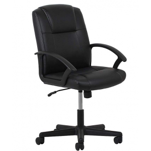 OFM Essentials Leather Executive Office/Computer Chair with Arms - Ergonomic Swivel Chair (ESS-6000) (1 Unit) 