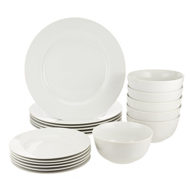 Basics 18-Piece Dinnerware Set, Service for 6 