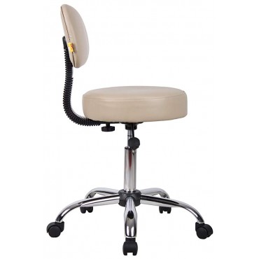 Boss Office Products B240-BG Be Well Medical Spa Stool in Beige