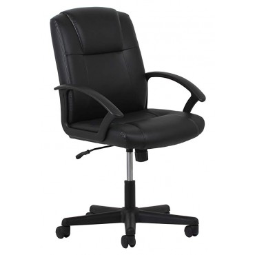 Essentials Leather Executive Office/Computer Chair with Arms - Ergonomic Swivel Chair (ESS-6000)