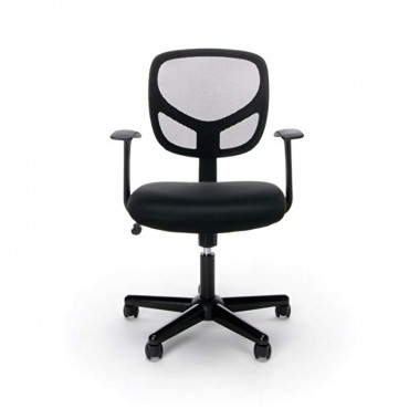 Essentials Swivel Mid Back Mesh Task Chair with Arms - Ergonomic Computer/Office Chair (ESS-3001)