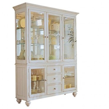 Beaumont Lane China Cabinet in Buttermilk Finish