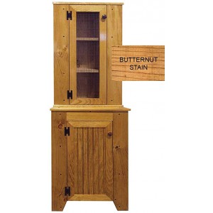 Corner Cabinet Set (Butternut Stain)