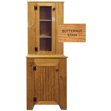 Corner Cabinet Set (Butternut Stain)