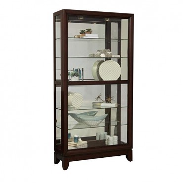 Pulaski Large Two Way Sliding Door Curio Cabinet, 42" x 15" x 83"