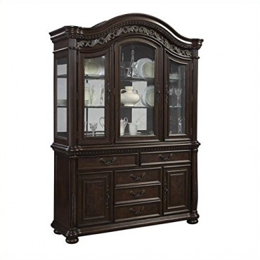 Samuel Lawrence San Marino China Cabinet in Dark Brown